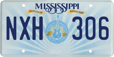 MS license plate NXH306