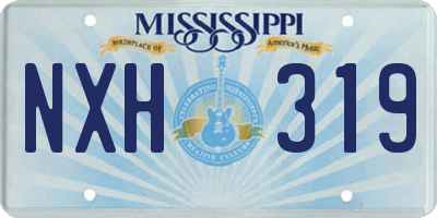 MS license plate NXH319