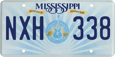 MS license plate NXH338