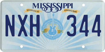 MS license plate NXH344