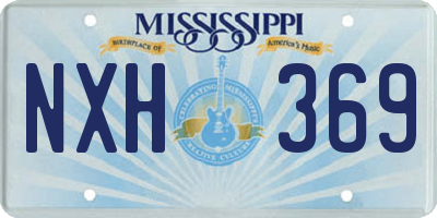 MS license plate NXH369