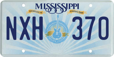 MS license plate NXH370