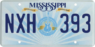 MS license plate NXH393