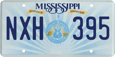 MS license plate NXH395
