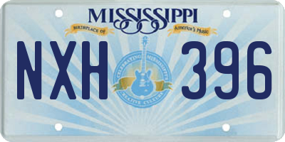 MS license plate NXH396