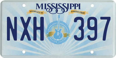 MS license plate NXH397
