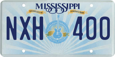 MS license plate NXH400