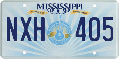 MS license plate NXH405
