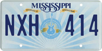 MS license plate NXH414