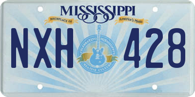 MS license plate NXH428