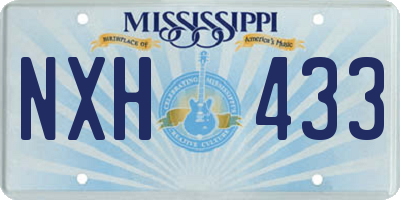 MS license plate NXH433