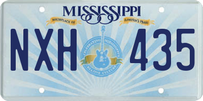 MS license plate NXH435
