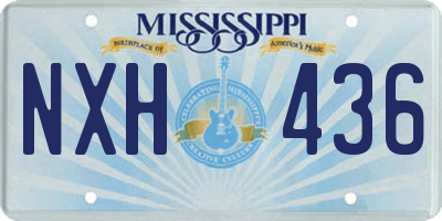 MS license plate NXH436