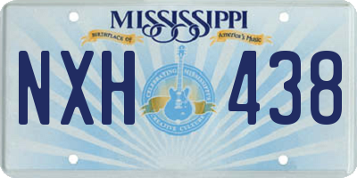MS license plate NXH438