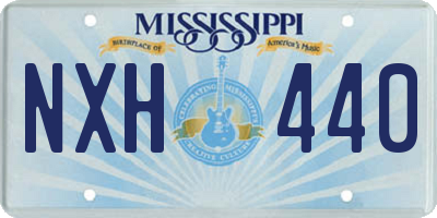 MS license plate NXH440