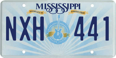 MS license plate NXH441