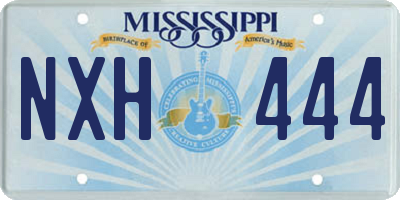 MS license plate NXH444