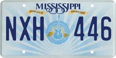 MS license plate NXH446