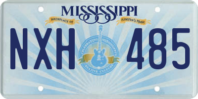 MS license plate NXH485