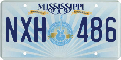 MS license plate NXH486