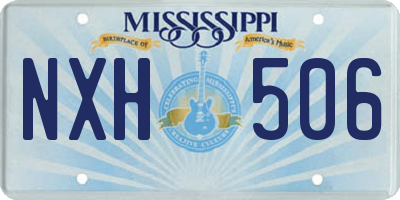 MS license plate NXH506