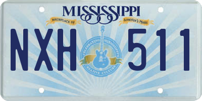 MS license plate NXH511