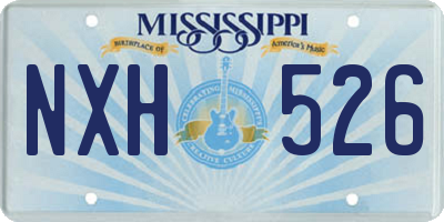 MS license plate NXH526