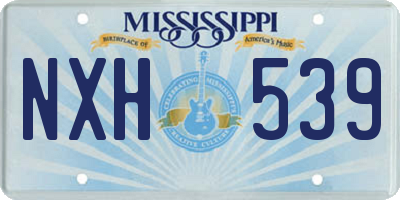 MS license plate NXH539