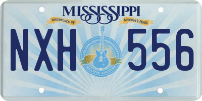 MS license plate NXH556