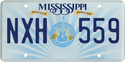 MS license plate NXH559