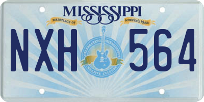 MS license plate NXH564
