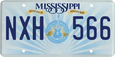 MS license plate NXH566