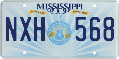 MS license plate NXH568