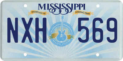 MS license plate NXH569