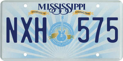 MS license plate NXH575