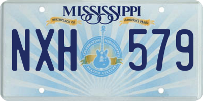 MS license plate NXH579