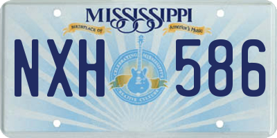 MS license plate NXH586