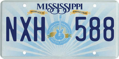 MS license plate NXH588