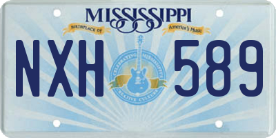 MS license plate NXH589