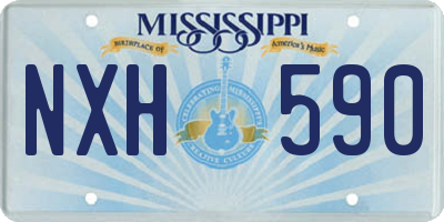 MS license plate NXH590