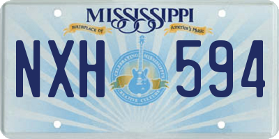 MS license plate NXH594