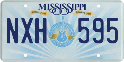 MS license plate NXH595