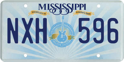 MS license plate NXH596