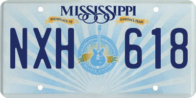 MS license plate NXH618