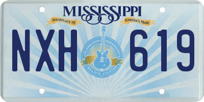 MS license plate NXH619