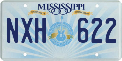 MS license plate NXH622