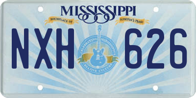 MS license plate NXH626