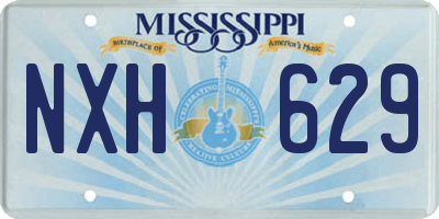 MS license plate NXH629