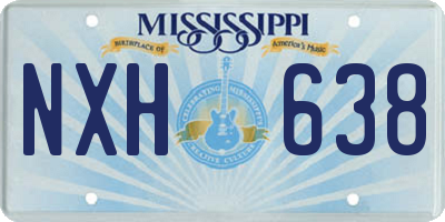 MS license plate NXH638