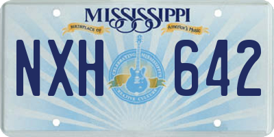 MS license plate NXH642
